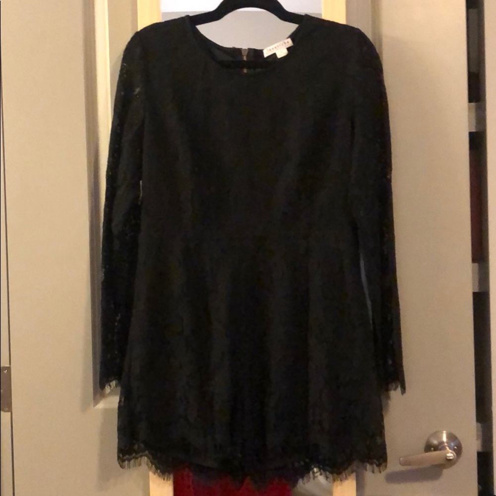 Black lace romper